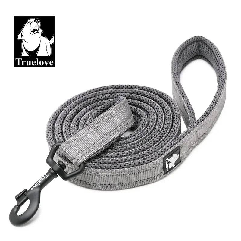 Truelove Soft Pet Leash Reflective Nylon Mesh Padded Puppy Large Dog or Cat Walking Training