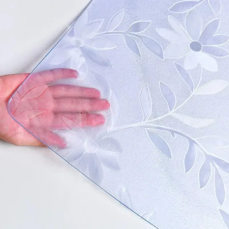 Clear Vinyl Tablecloth Protector (Waterproof & Heat-Resistant) - Reusable PVC Table Mat for Dining & Kitchen