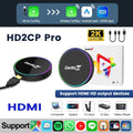 CarlinKit HD2CP Pro | Wireless CarPlay & Android Auto + HDMI Input Adapter | 2K@30fps | Plug & Play