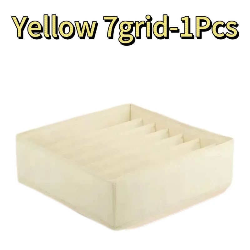 Wardrobe Underwear Organizer - Divided Storage Bins for Socks, Bras & Ties