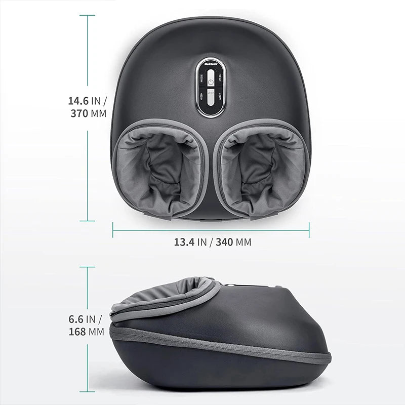 Nekteck Heat Foot Massager - Deep Kneading Compression Massage with Heat Therapy