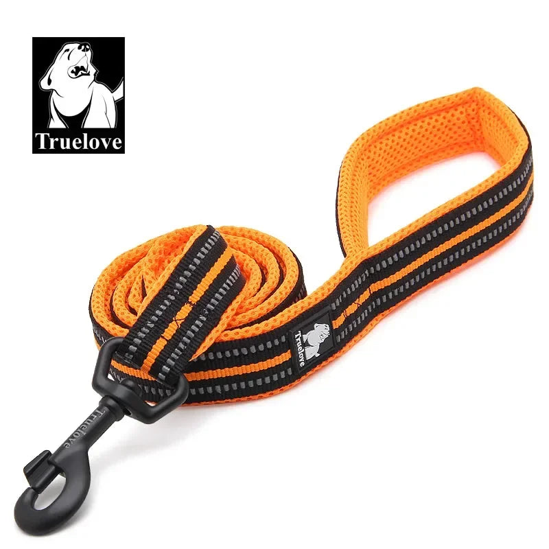 Truelove Soft Pet Leash Reflective Nylon Mesh Padded Puppy Large Dog or Cat Walking Training