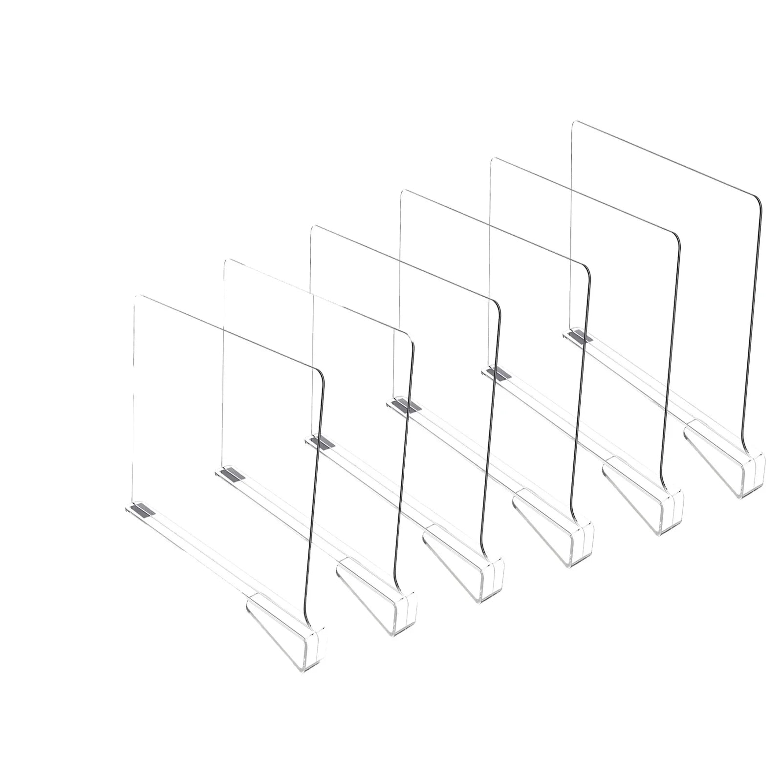 Transparent Closet Shelf Divider - Acrylic Wardrobe Organizer for Bags & Sweaters