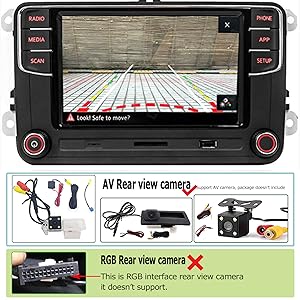 SCUMAXCON RCD360 Series Car Stereo for VW & Skoda | CarPlay, Android Auto, Bluetooth, RVC | Drop-In Replacement